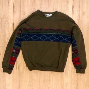 Vintage Fleece Aztec Print Max Active Brand
